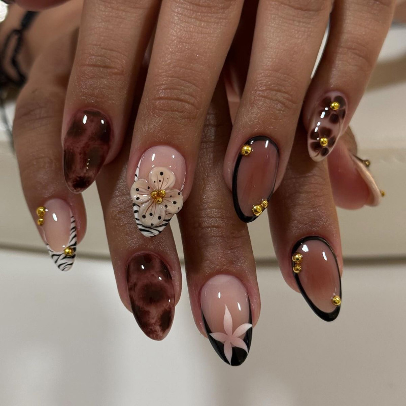เล็บปลอมลายม้าลายฝรั่งเศส 24 ช - Nail Art Zebra บทวิจารณ์และราคา
