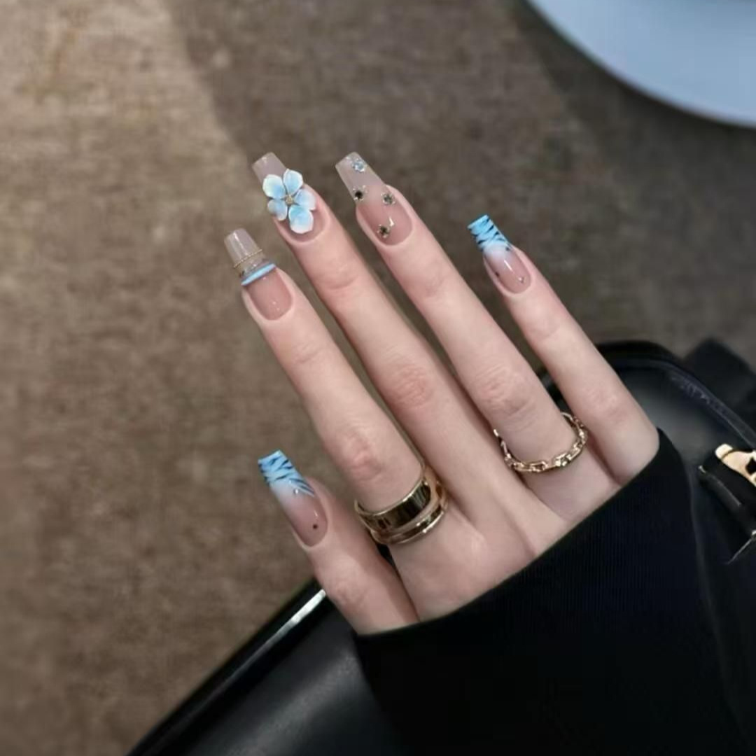 เล็บปลอมแบบกดติด 10 ชิ้น ลายม้ - Nail Art Zebra บทวิจารณ์และราคา
