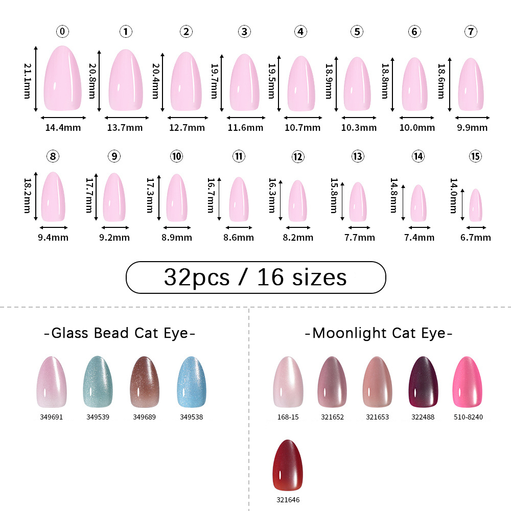 VITAGWX 32 ชิ้น เล็บปลอมแบบกดต - Nail Art Aesthetic บทวิจารณ์และราคา