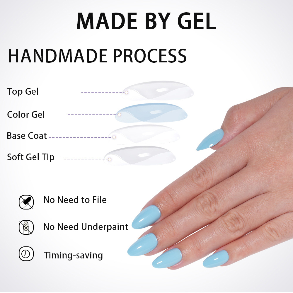 VITAGWX 32 ชิ้น เล็บปลอมแบบกดต - Nail Art Aesthetic บทวิจารณ์และราคา