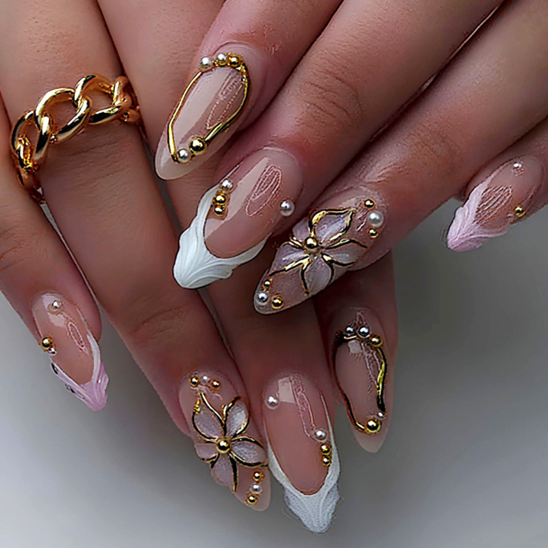 24 ชิ้น เล็บปลอมลายเสือดาวทรงอ - Nail Art Leopard บทวิจารณ์และราคา