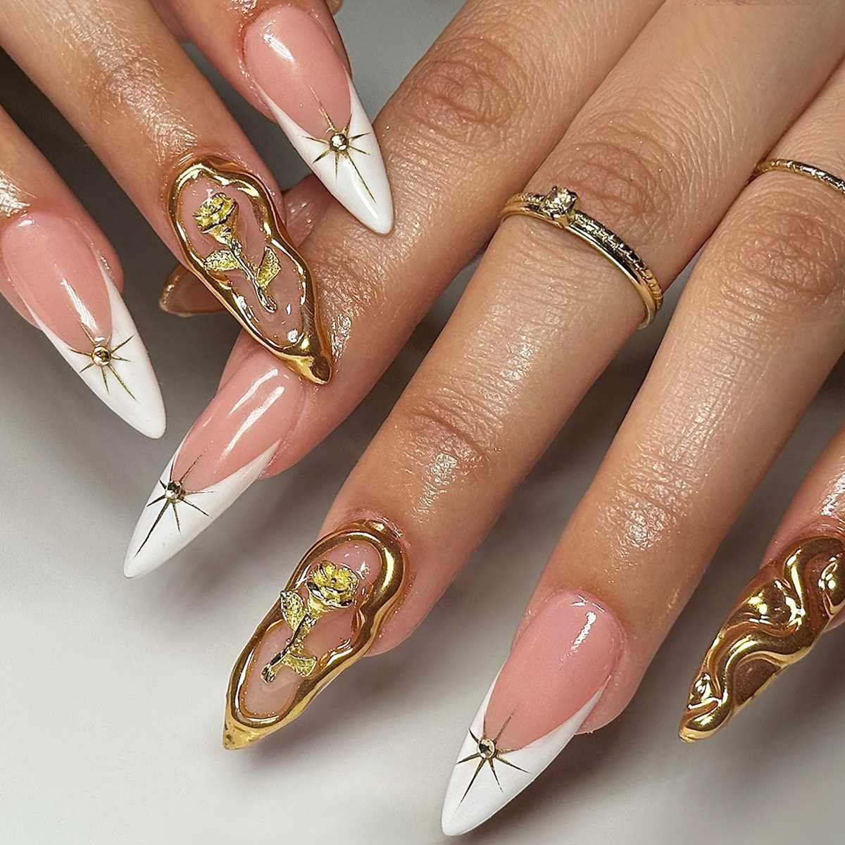 24 ชิ้น เล็บปลอมลายเสือดาวทรงอ - Nail Art Leopard บทวิจารณ์และราคา