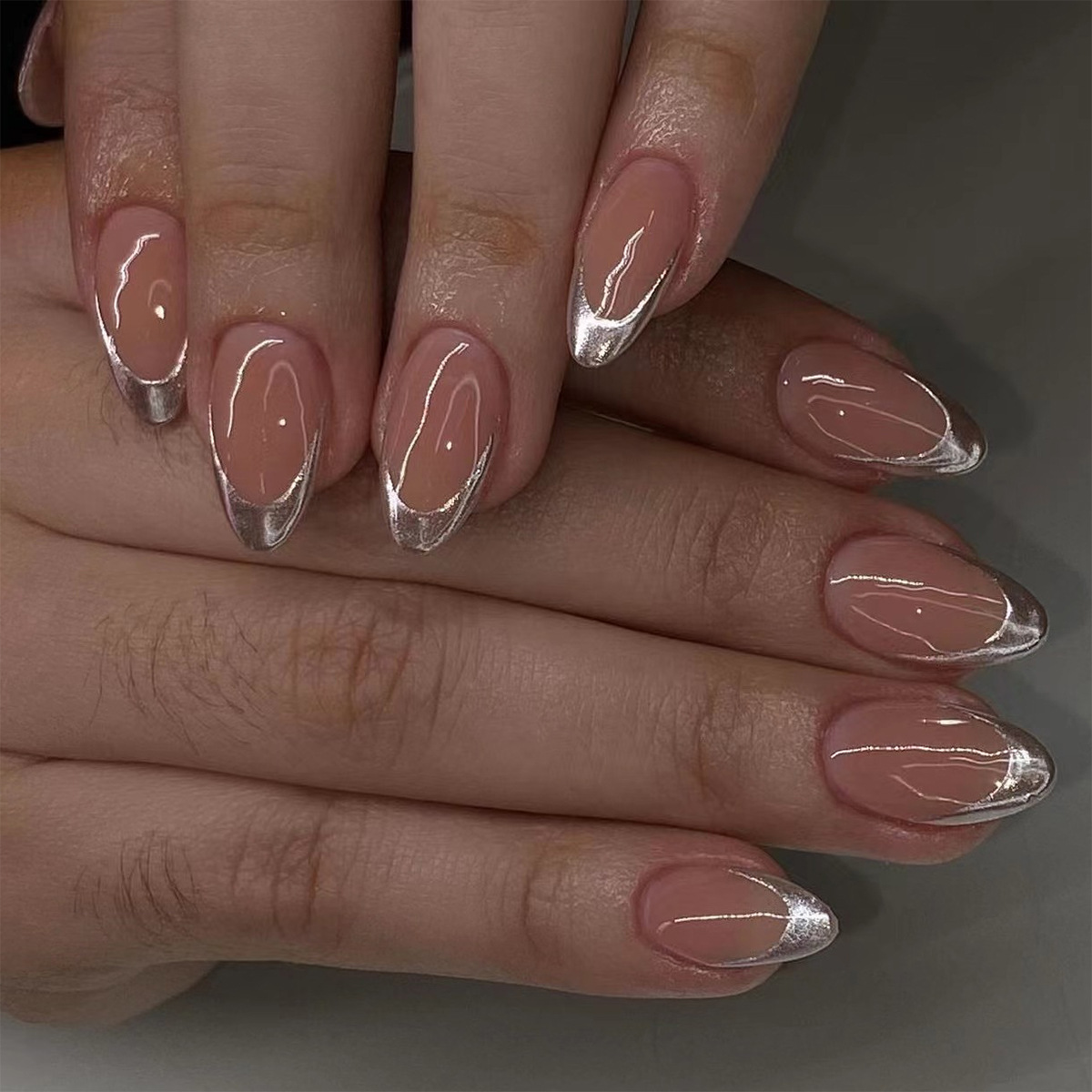 24 ชิ้นเรียบง่ายสีเขียวฝรั่งเศ - Nail Art Aesthetic บทวิจารณ์และราคา