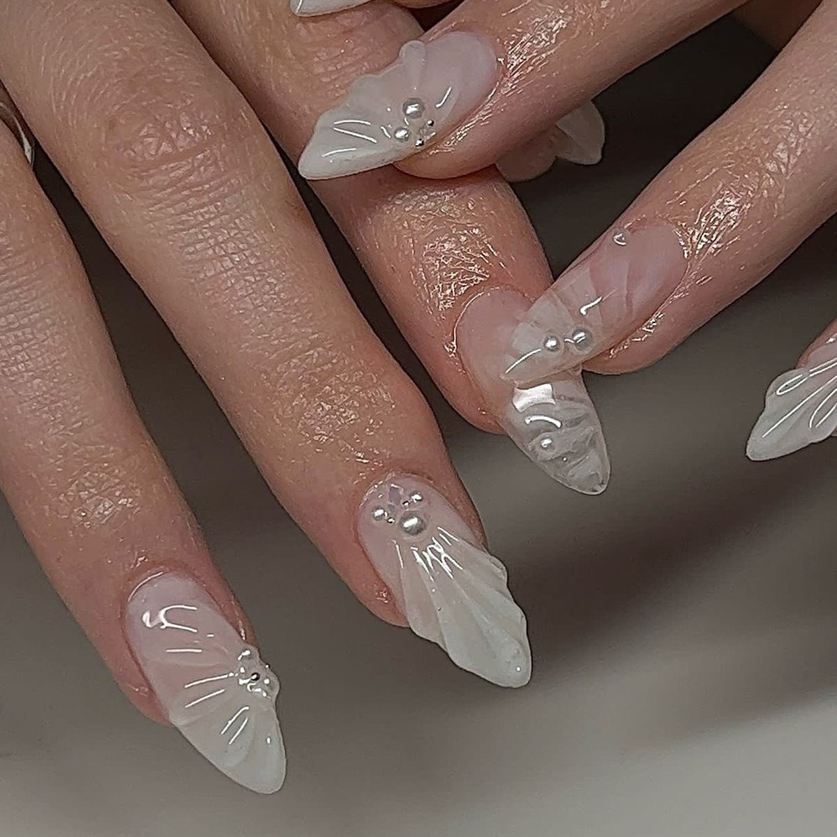 24 ชิ้นเรียบง่ายสีเขียวฝรั่งเศ - Nail Art Aesthetic บทวิจารณ์และราคา