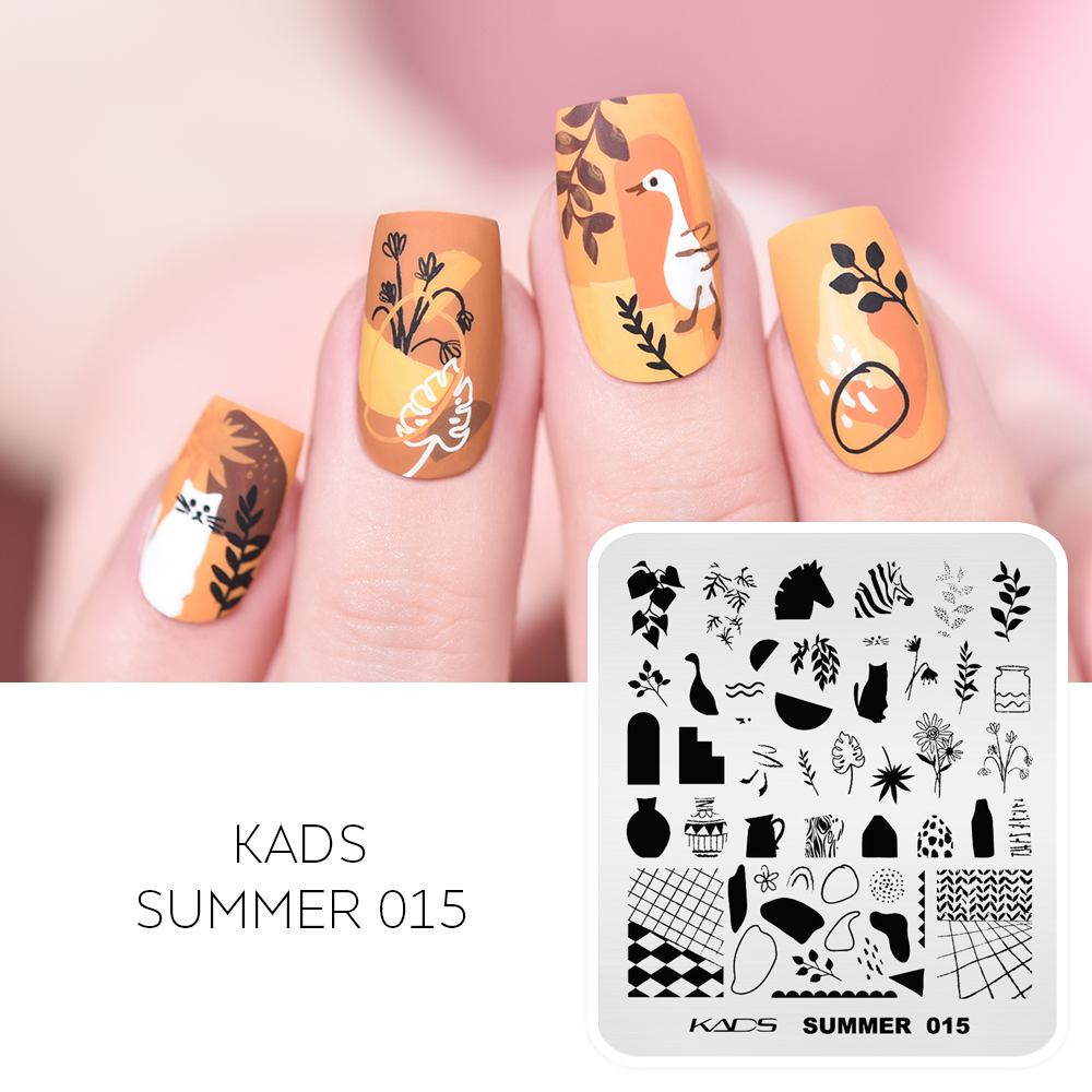 KADS ฤดูร้อน015เล็บแผ่นแจกันดอ - Nail Art Zebra บทวิจารณ์และราคา