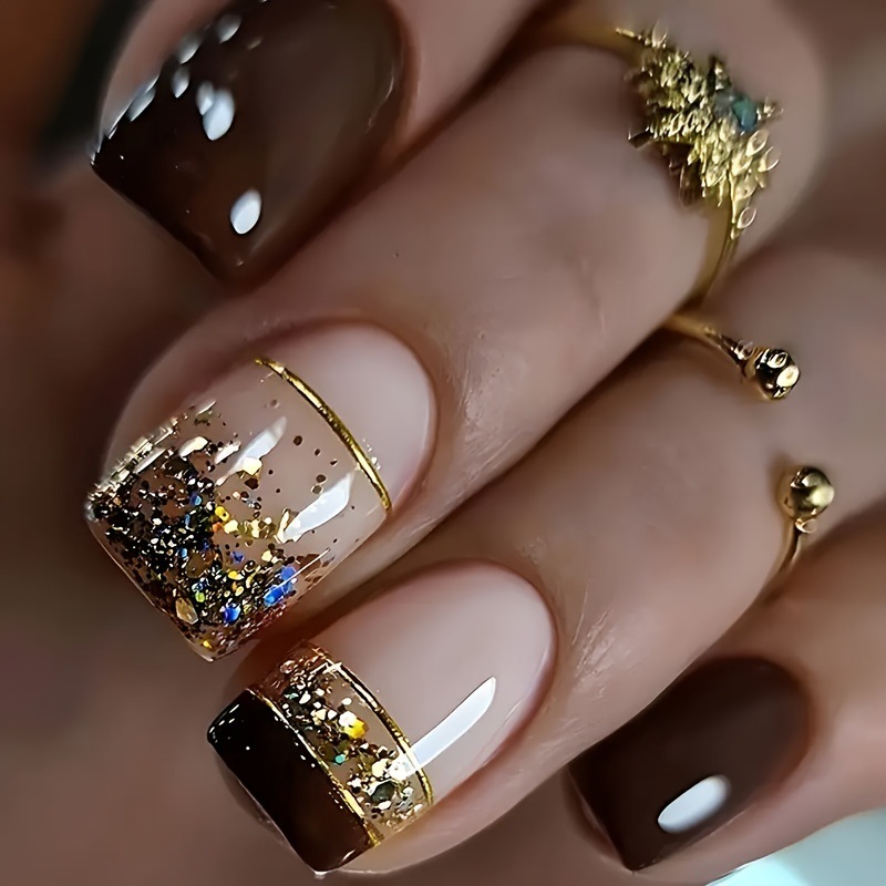 เล็บปลอมทรงสี่เหลี่ยมสั้นสำหรั - Nail Art Aesthetic บทวิจารณ์และราคา