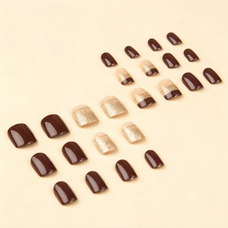 เล็บปลอมทรงสี่เหลี่ยมสั้นสำหรั - Nail Art Aesthetic บทวิจารณ์และราคา