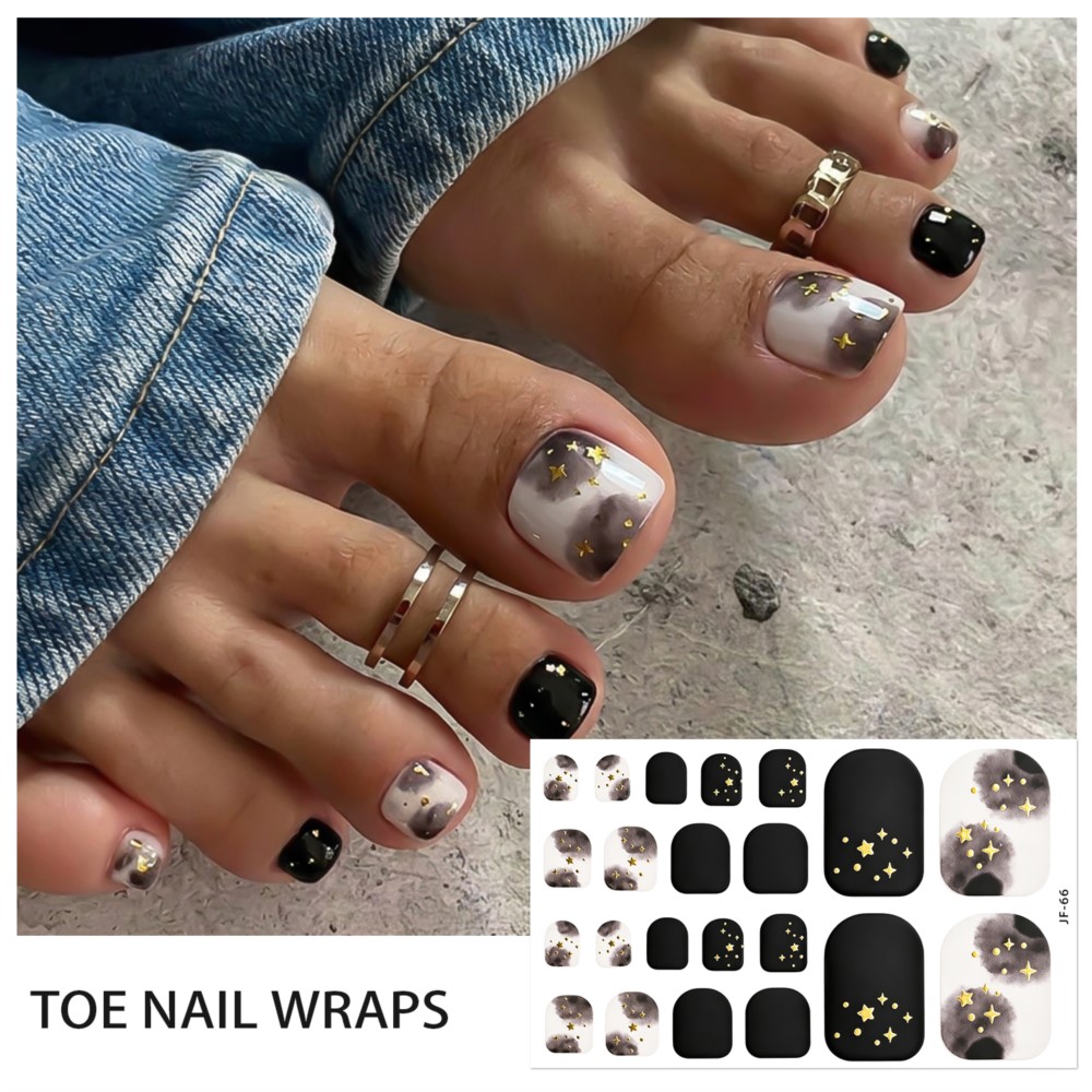 สติ๊กเกอร์ติดเล็บเท้าลายเสือดา - Nail Art Leopard บทวิจารณ์และราคา