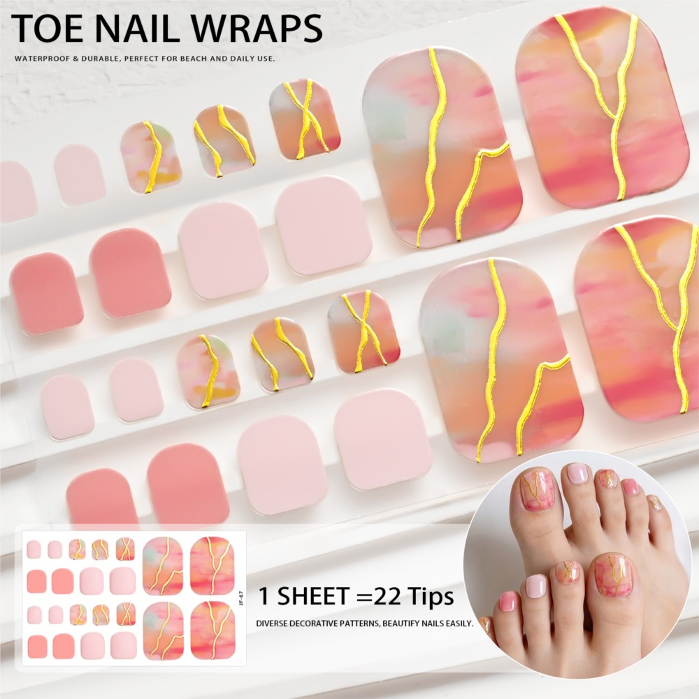 สติ๊กเกอร์ติดเล็บเท้าลายเสือดา - Nail Art Leopard บทวิจารณ์และราคา