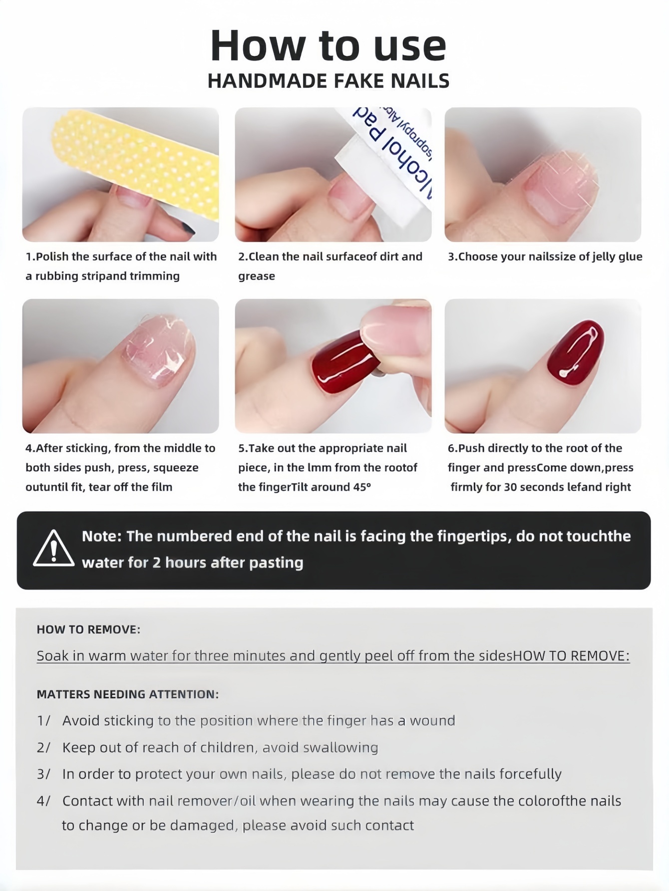 ชุด 10 ชิ้น, เล็บปลอมทรงอัลมอน - Nail Art Aesthetic บทวิจารณ์และราคา