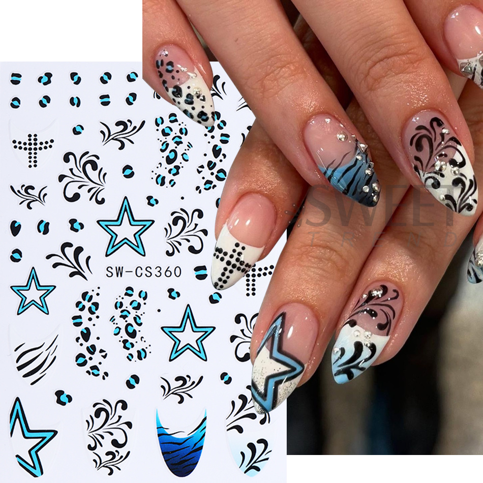 สติกเกอร์ติดเล็บลายเสือดาว 2 ช - Nail Art Leopard บทวิจารณ์และราคา